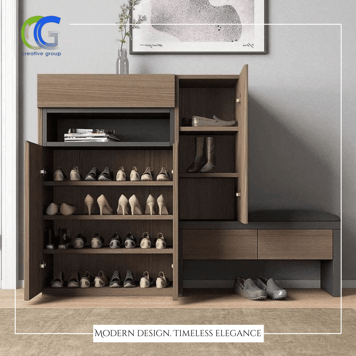 Shoe Cabinets - Custom design by Creative Group Egypt